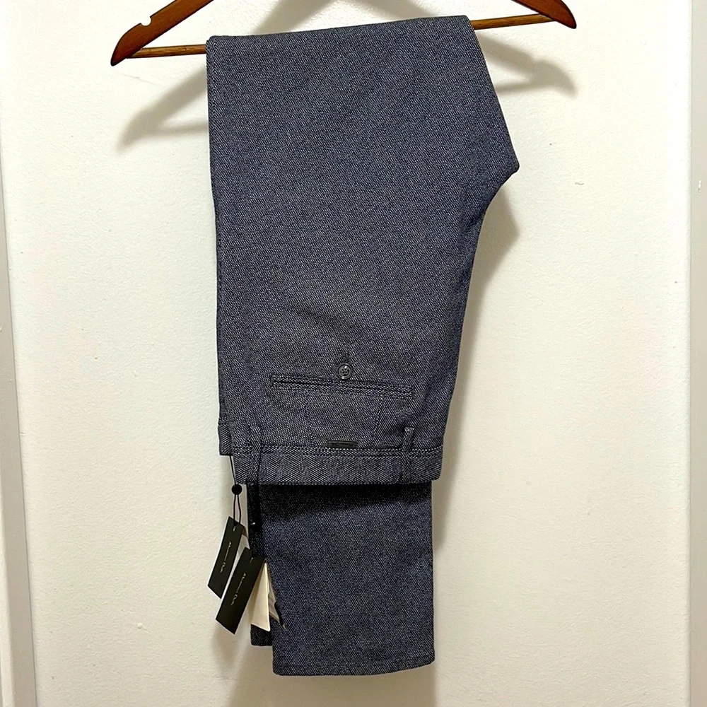 Massimo Dutti Limited Edition Slim Fit Patterned Chinos - Picture 2 of 7